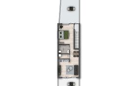 Sunny 45M2 Penthouse With Balcony And Terrace - R65C